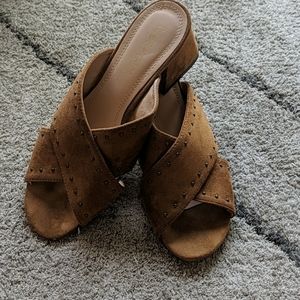 Chase + Chloe Peep Toe Heels